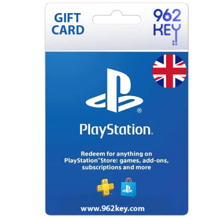 بطاقات هدايا بلاي ستيشن بريطاني (UK) PlayStation Gift Cards